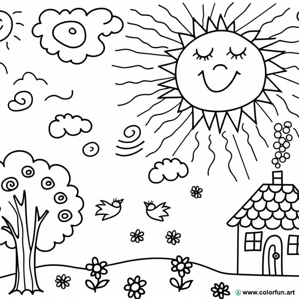 dibujo para colorear para niños de 3 años pdf