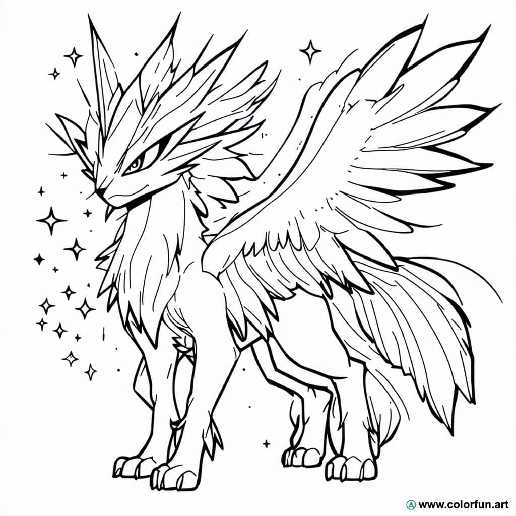 Dibujo para colorear de Pokémon legendarios de Alola Descargar o ...