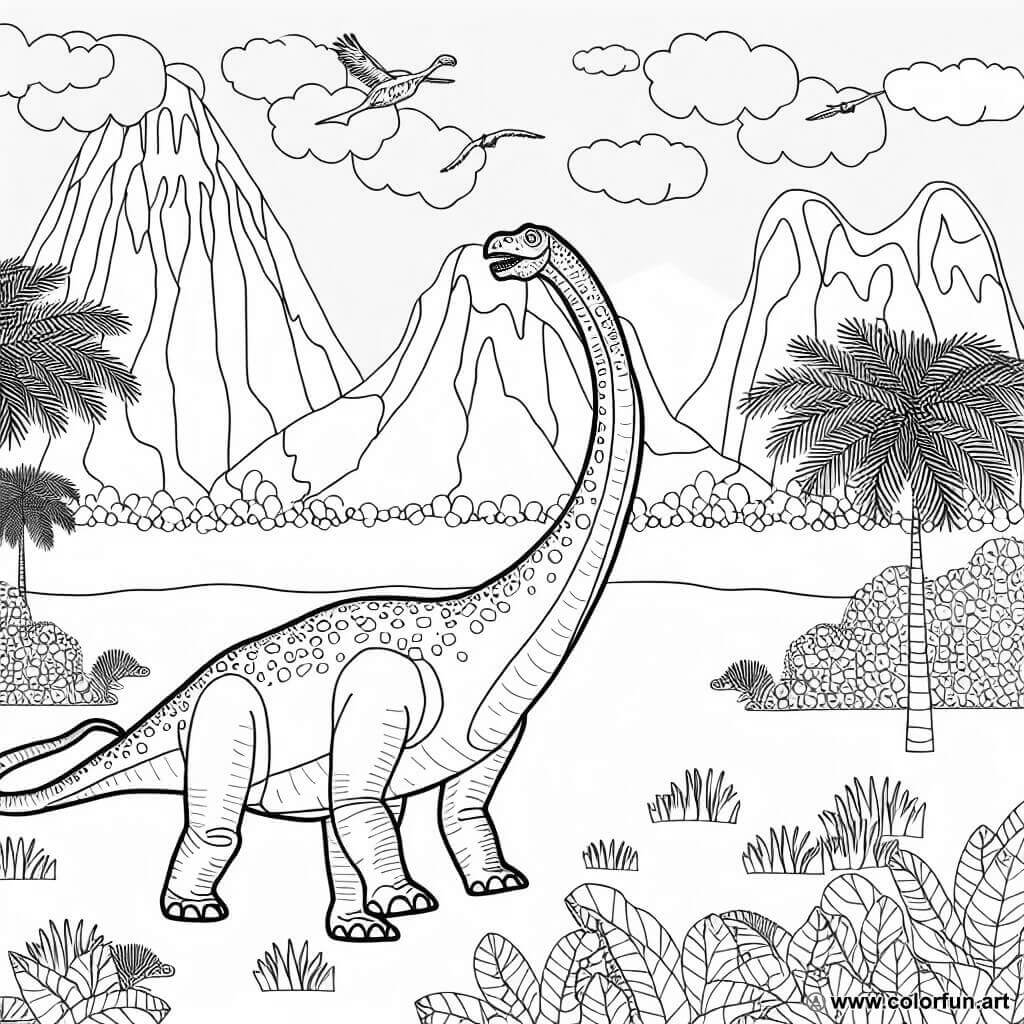 dibujo para colorear dinosaurio jurassic world