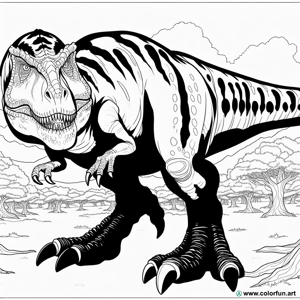 dibujo para colorear jurassic world indominus rex