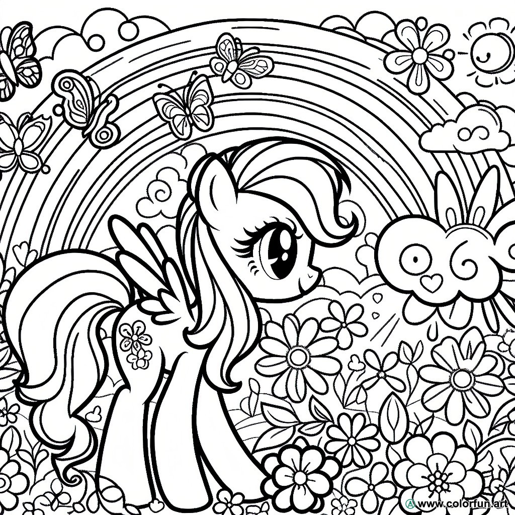 dibujo para colorear my little pony equestria girl